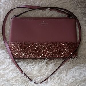 Kate Spade Rose Glitter Crossbody Bag